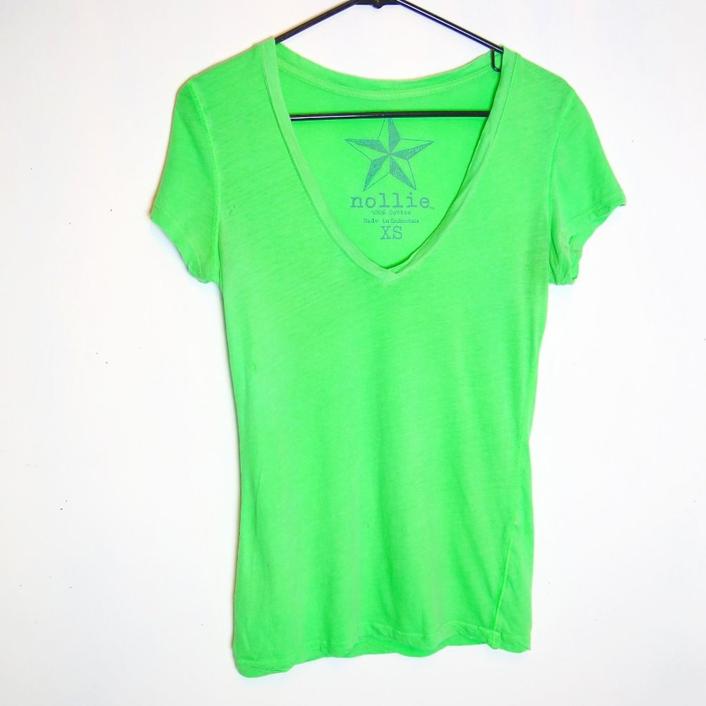 Y2K Pacsun shirt! Nollie Neon Perfect Summer V